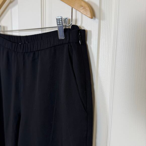 Eileen Fisher Wide Leg Pants Black Small Side Zip Minimalist Lagenlook Ankle - Picture 5 of 8